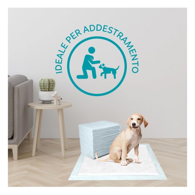 50 Tappetini Assorbenti Per Cani 60x90cm Cuccioli Traverse Pannolin...