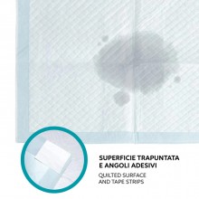 50 Tappetini Assorbenti Per Cani 60x90cm Cuccioli Traverse Pannolini Cane Basic