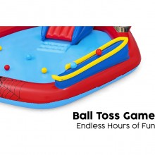 Bestway Play Center Spiderman con Spruzzi 127x206x211cm con Scivolo