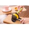 Pinza taglio verdura frutta cucina affettare arance pomodori mele fettine