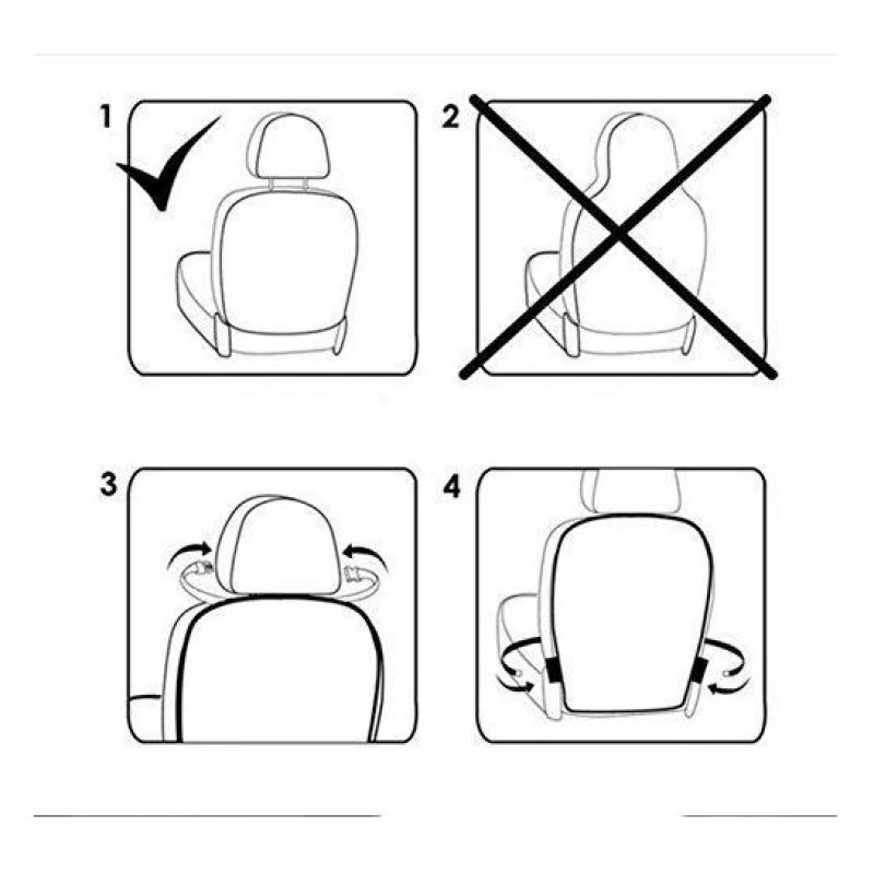 Protezione retro sedili auto plastica trasparente piedi bambini cibo tappezzeria