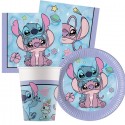 Kit addobbi festa compleanno Stitch X8X16X24X32X40X96 Persone piatti bicchieri