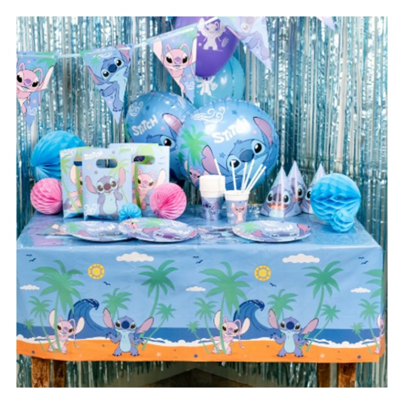 Kit addobbi festa compleanno Stitch X8X16X24X32X40X48 Persone piatt...
