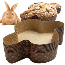 Stampo Colomba 500g 30 Pezzi forme in Carta Forno Monouso per dolci pasquali