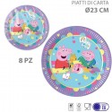 Kit addobbi festa compleanno Peppa Pig X8X16X24X32X40X96 Persone piatti bicchier