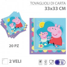 Kit addobbi festa compleanno Peppa Pig X8X16X24X32X40X96 Persone piatti bicchier