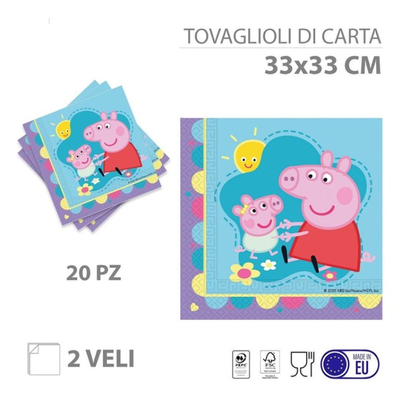 WeParty Kit addobbi festa compleanno Peppa Pig X8X16X24X32X40X96 Pe...