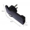 2x Spina volante elettrica schuko ultra piatta 2p+t tedesco nero 16...