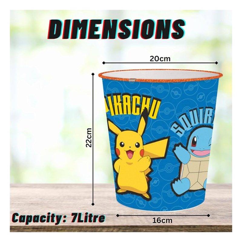 Stor Cestino dei rifiuti Pattumiera contenitore spazzatura Pokemon ...