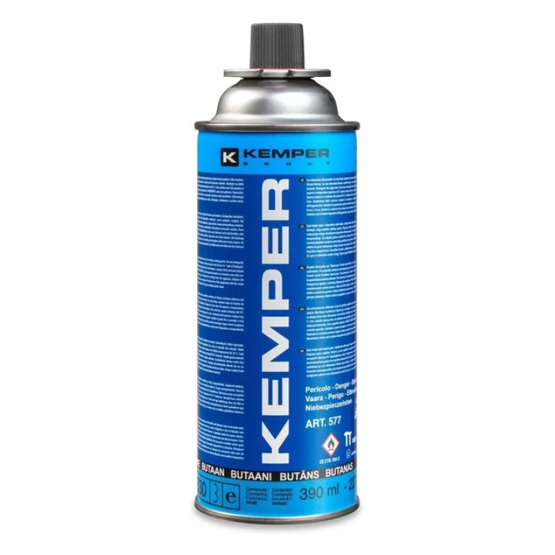 3 Bomboletta gas butano 390 ml 227 gr ricarica Kemper fornello camp...
