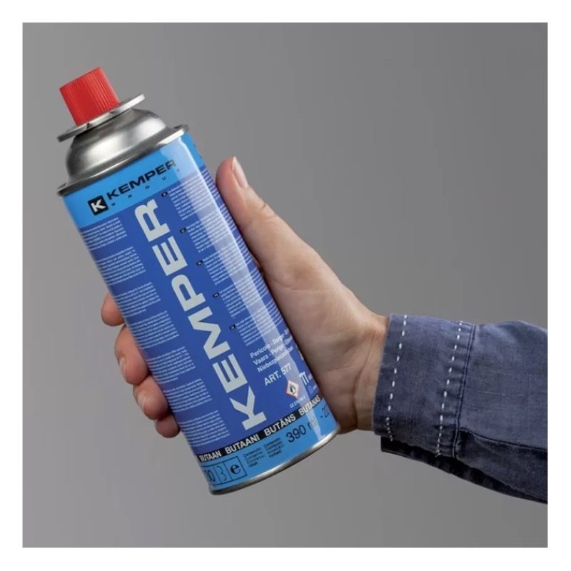 3 Bomboletta gas butano 390 ml 227 gr ricarica Kemper fornello camp...