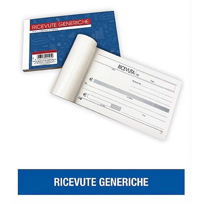 50 blocchi Ricevuta Generica Documenti Ricevute Generiche 50 moduli...