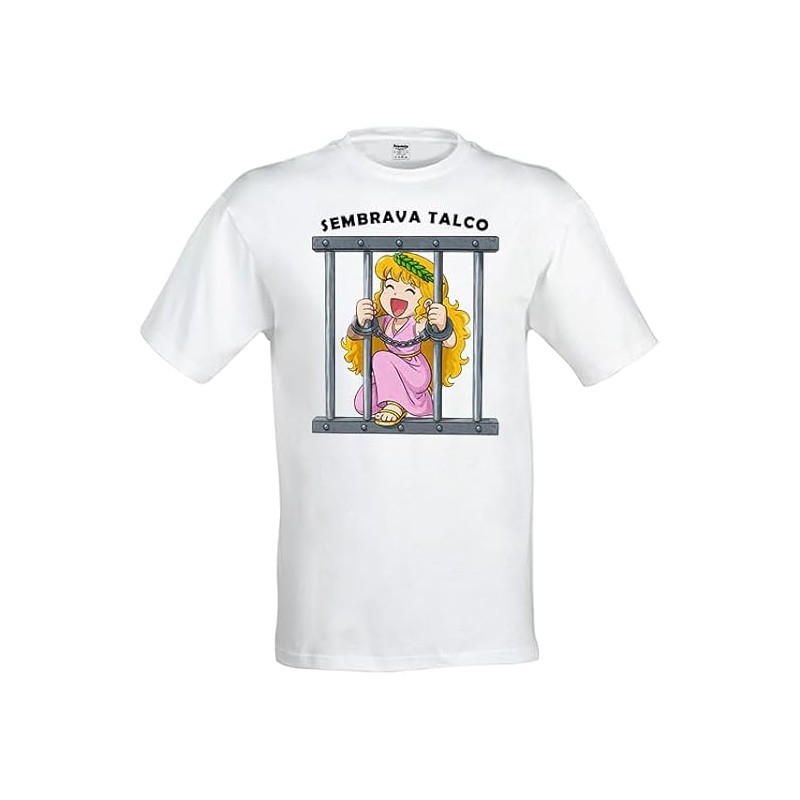 Maglietta T-Shirt Pollon prigione Uomo Bambino Sembrava Talco cartone animato