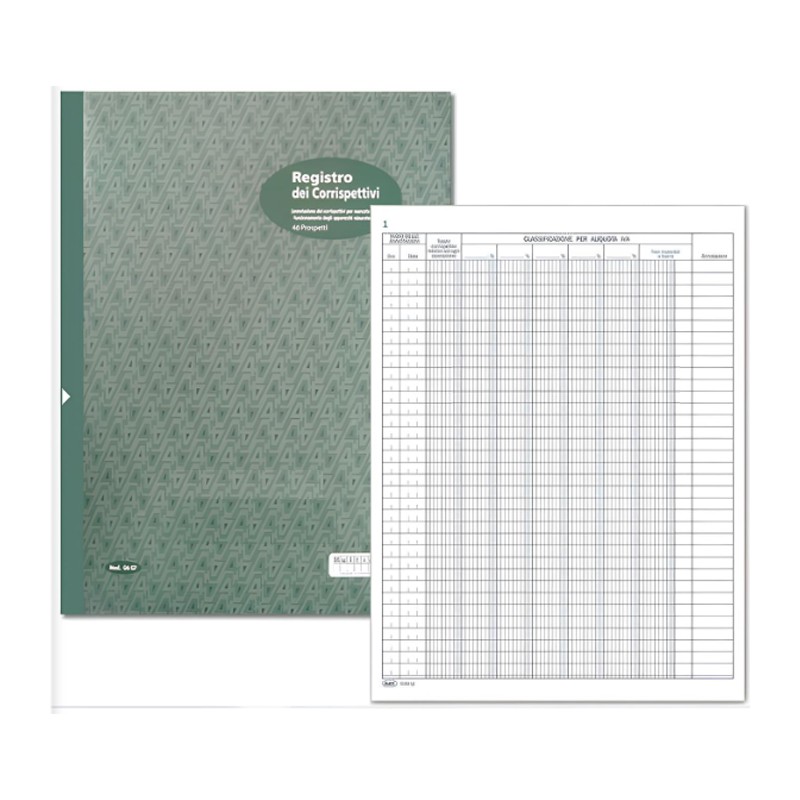 Documenti-Registro Iva corrispettivi per mancato funzionamento cassa 10 pezzi