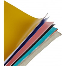 Album carta adesiva colorata per collage 24 Fogli 6 Colori 24X34cm 80gr/mq  