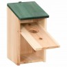 Casetta per uccelli legno naturale tetto verde voliera casa uccelli...