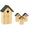 Casetta per uccelli in legno 27x16cm voliera casa uccellini colore ...