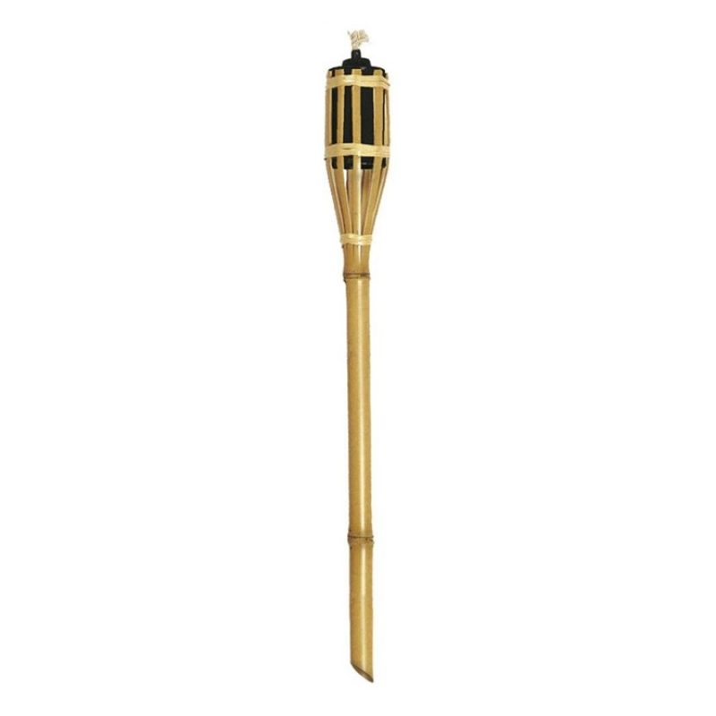 EverTop Torcia Fiaccole da esterno ad olio in bamboo 60 cm da giard...