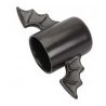 Tazza alata pipistrello bat mug colazione manici ali pipistrelli nera ceramica