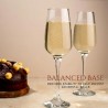 Set di 6 bicchieri flute calici in vetro trasparente da 23 cl champ...