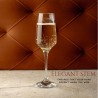 Set di 6 bicchieri flute calici in vetro trasparente da 23 cl champ...