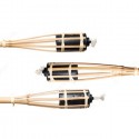 Torcia Fiaccole da esterno ad olio in bamboo 90 cm da giardino bambù 5 pezzi