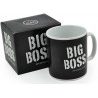 Tazza gigante big boss mug colazione caffè americano nera ceramica grande capo