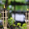 EverTop Torcia Fiaccole da esterno ad olio in bamboo 90 cm da giard...