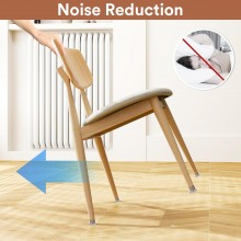 16 Protezioni per Gambe Di Sedie gommini con Feltro Pavimenti antiscivolo 22mm