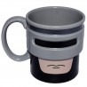 Tazza gigante big boss mug colazione caffè americano nera ceramica grande capo
