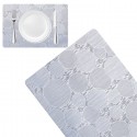 Set 12 Tovagliette americane plastica antimacchia PVC colazione 30x45cm tavola
