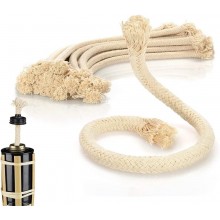 72 Stoppini ricambio per torce fiaccole da giardino lampade a olio 22 cm cotone