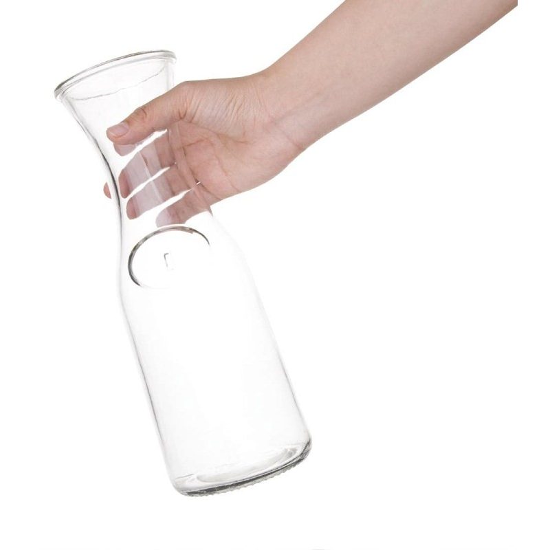 2x Caraffa in Vetro Brocca set bottiglia Vino acqua Mescita mezzo l...