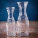 2x Caraffa in Vetro Brocca set bottiglia Vino acqua Mescita mezzo litro 0,5 lt