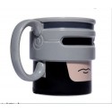 Tazza gigante big boss mug colazione caffè americano nera ceramica grande capo