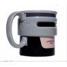 Tazza gigante big boss mug colazione caffè americano nera ceramica grande capo
