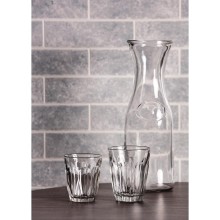 2x Caraffa in Vetro Brocca set bottiglia Vino acqua Mescita mezzo litro 0,5 lt