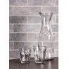 2x Caraffa in Vetro Brocca set bottiglia Vino acqua Mescita mezzo l...