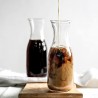 2x Caraffa in Vetro Brocca set bottiglia Vino acqua Mescita mezzo l...