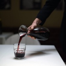 2x Caraffa in Vetro Brocca set bottiglia Vino acqua Mescita mezzo litro 0,5 lt