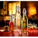 Bottiglia in vetro per acqua liquore vino olio da 250ml tappo ermetica 12 pezzi