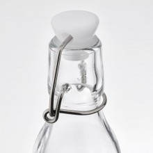 Bottiglia in vetro per acqua liquore vino olio da 250ml tappo ermetica 12 pezzi