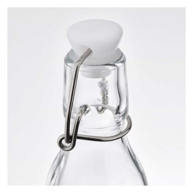 Bottiglia in vetro per acqua liquore vino olio da 250ml tappo ermet...