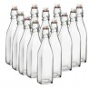 Bottiglia in vetro per acqua liquore vino olio da 500 ml tappo erme...