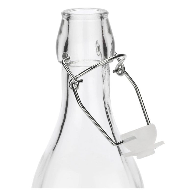Bottiglia in vetro per acqua liquore vino olio da 500 ml tappo erme...