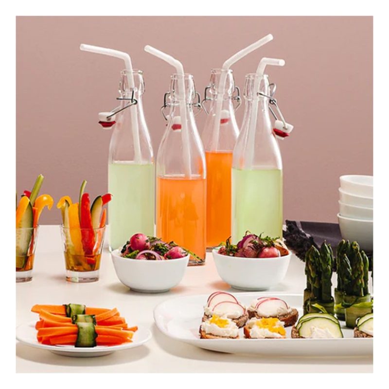Bottiglia in vetro per acqua liquore vino olio da 500 ml tappo erme...