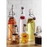 Bottiglia costolata in vetro acqua liquore vino 1litro tappo ermeti...