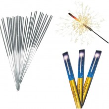 100 Scintille 37 cm stelline bastoncino luminoso fontanine matrimonio capodanno 