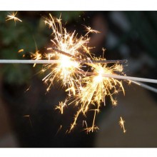 100 Scintille 37 cm stelline bastoncino luminoso fontanine matrimonio capodanno 