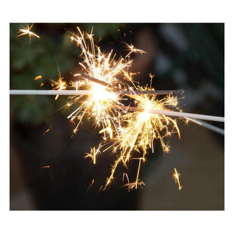 100 Scintille 37 cm stelline bastoncino luminoso fontanine matrimon...